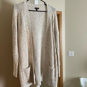 Cream color with confetti colors//cardigan